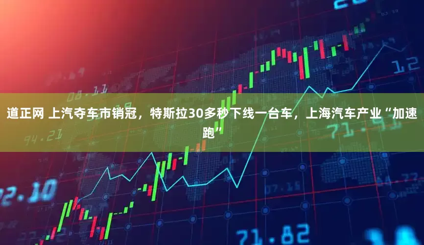 道正网 上汽夺车市销冠，特斯拉30多秒下线一台车，上海汽车产业“加速跑”