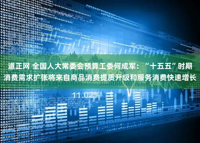 道正网 全国人大常委会预算工委何成军：“十五五”时期消费需求扩张将来自商品消费提质升级和服务消费快速增长